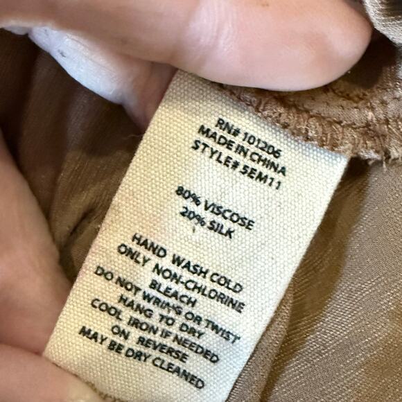 Soft Surroundings Tunic Top Women Plus 2x Velour Silk Leopard Flowy Maximalist - Picture 11 of 11